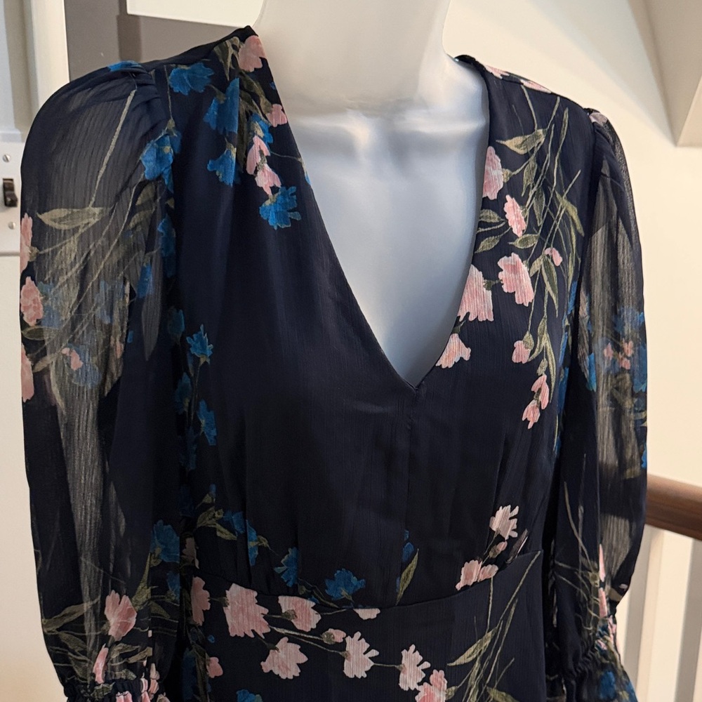Dkny V-Neck Dress - Size 8 View 2